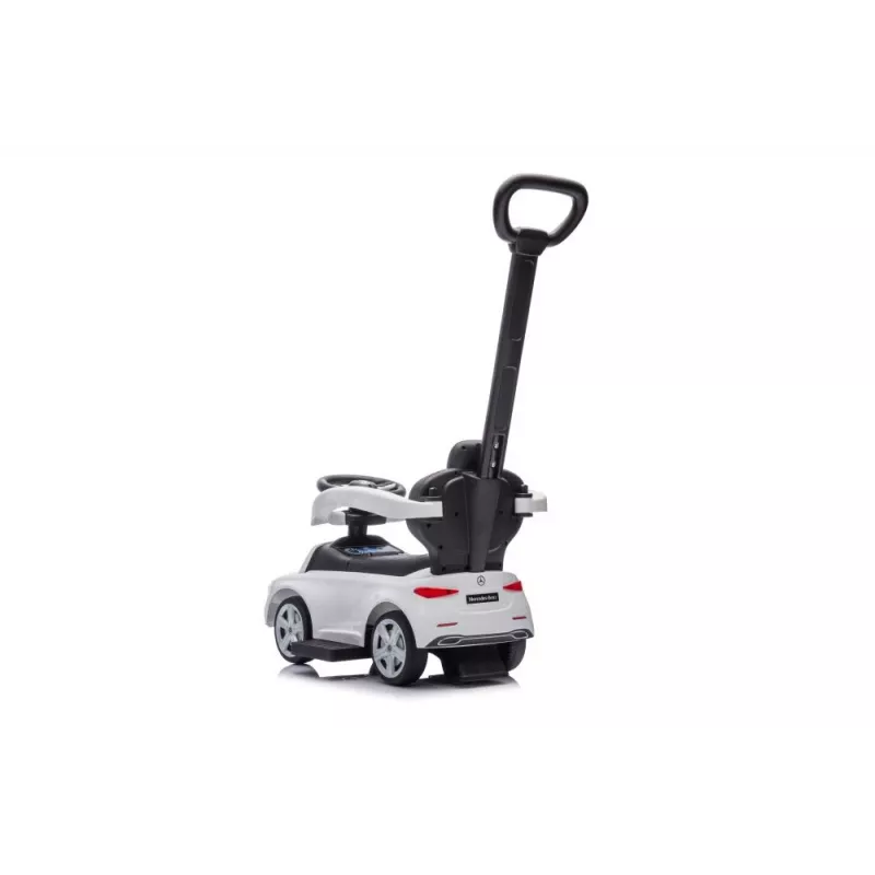 LEAN TOYS Sõiduauto koos tõukuriga Mercedes 3in1 Valge