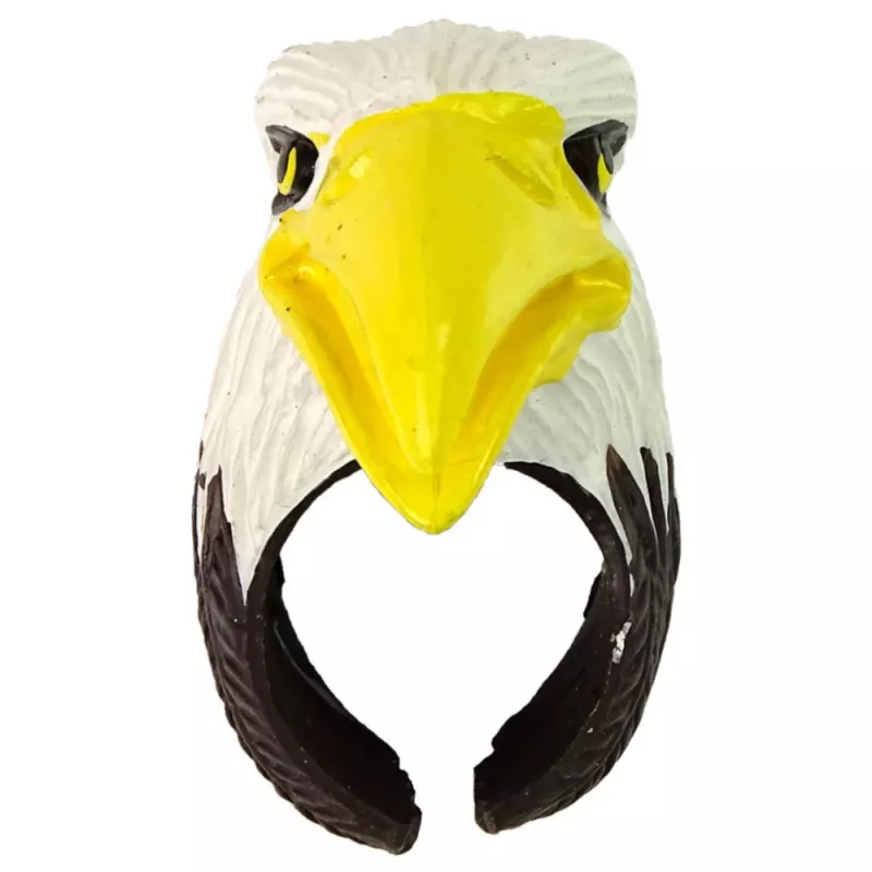 LEAN TOYS Ring on Hand Educational Animals Eagle