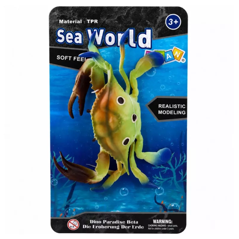 LEAN TOYS Kummist krabi kujuke venitatav realistlik mereelukas 19cm