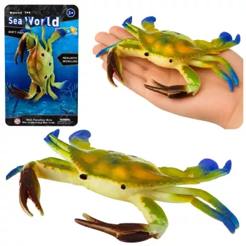 LEAN TOYS Kummist krabi kujuke venitatav realistlik mereelukas 19cm