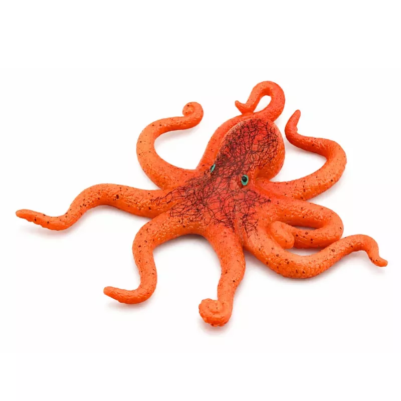 LEAN TOYS Kummi-kaheksajalg Kujuke Veniv Realistlik Mereelukas 12cm