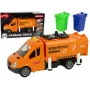 LEAN TOYS Prügiauto hõõrdveoga ja heliefektidega Oranž