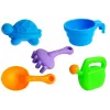 LEAN TOYS liivakastilaud vormide, labida, reha ja pilvega - mitmevärviline