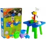 LEAN TOYS liivakastilaud vormide, labida, reha ja pilvega - mitmevärviline