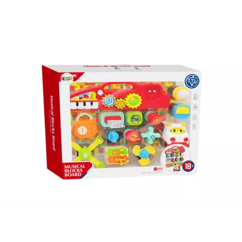 LEAN TOYS Sensory Board for Children, Educational Panel, Interactive Piano