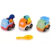 LEAN TOYS 3 ehitusauto komplekt lahtivõtmiseks + kruvikeeraja betoonisegisti kraana kallur