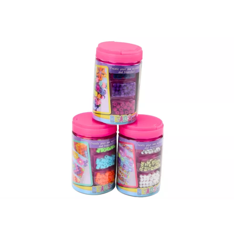 LEAN TOYS Helmikomplekt ehete loomiseks purgis 3in1