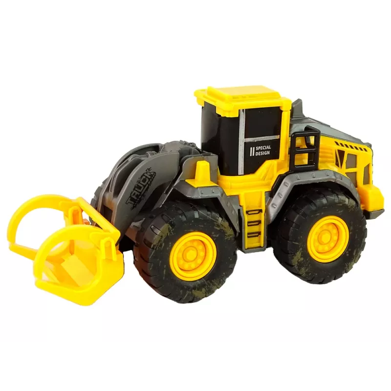 LEAN TOYS Ehitusmasinate komplekt 3 kollast mudelit