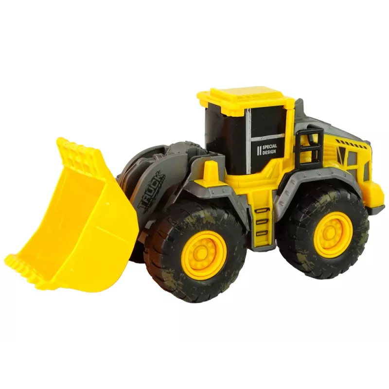 LEAN TOYS Ehitusmasinate komplekt 3 kollast mudelit
