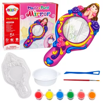 LEAN TOYS Looming plastpeegli vormi ja kipsvärvide komplekt