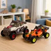 LEAN TOYS Maastikusõidukite komplekt tulede ja helidega 2 tk