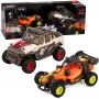 LEAN TOYS Maastikusõidukite komplekt tulede ja helidega 2 tk