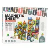 LEAN TOYS Magnetiliste ehitusklotside komplekt palliradadega, värviline, 98 tk