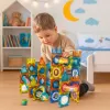 LEAN TOYS Magnetiliste ehitusklotside komplekt palliradadega, värviline, 98 tk