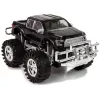 LEAN TOYS Sõidukite komplekt Must koletisauto Valge haagissuvila 58 cm