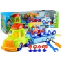 LEAN TOYS Sõidukite komplekt Politsei Tuletõrjeauto Autotransportija Lahtikeeratavad sõidukid