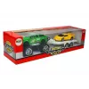 LEAN TOYS Sõidukite komplekt kollased sportautod ja rohelised maastikuautod hõõrdjõuga