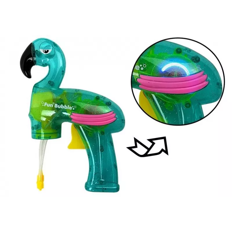 LEAN TOYS Seebimullipüstol Flamingo Sinine