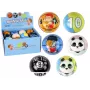 LEAN TOYS Pehme pall väikeste mustrite ja värvidega beebile, läbimõõt 7 cm