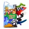 LEAN TOYS Pehme õpperaamat Rustling Animals For Babies