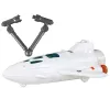 LEAN TOYS Kosmosemissioon Kosmos 4 Elemendi Mängukomplekt – Rakett, Astronaut, Kulgur ja Lipp (4 Tükki, Vanus 3+)