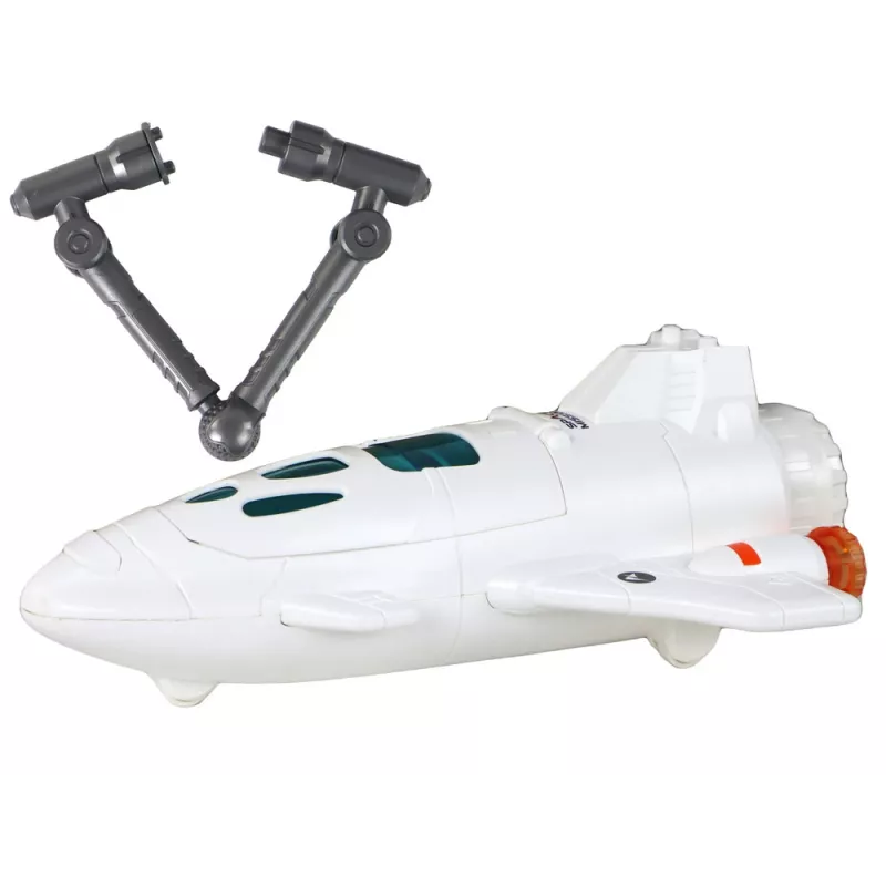 LEAN TOYS Kosmosemissioon Kosmos 4 Elemendi Mängukomplekt – Rakett, Astronaut, Kulgur ja Lipp (4 Tükki, Vanus 3+)