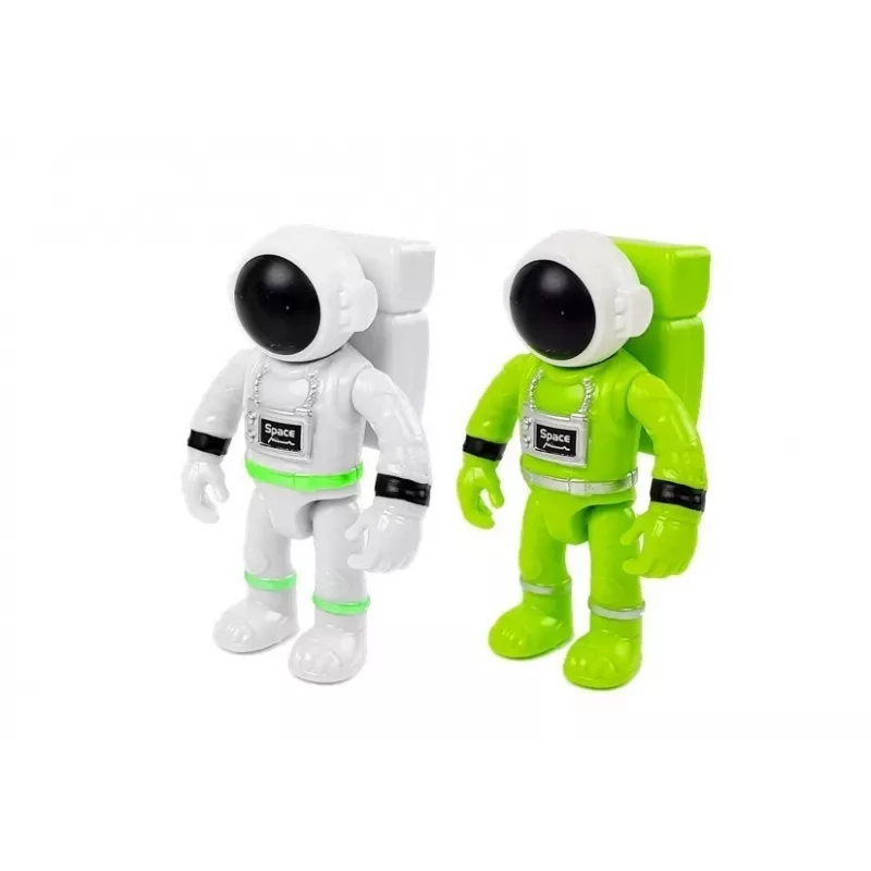 LEAN TOYS Space Rocket Astronom Cosmos Light & Sound – Patareitoitega elektrooniline mängurakett astronautide kujukesega (3x AA)