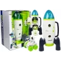 LEAN TOYS Space Rocket Astronom Cosmos Light & Sound – Patareitoitega elektrooniline mängurakett astronautide kujukesega (3x AA)