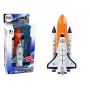 LEAN TOYS Kosmoserakett metallist kosmoselaevaga - tagasitõmmatav, heli- ja valgusefektidega kosmosemänguasjade komplekt