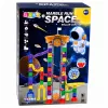 LEAN TOYS Kosmoseraja ehitusklotsid 153 tk - 3D värviline kuulikeste rada tunnelite ja pallidega