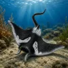 LEAN TOYS Stingray kummist kujuke, veniv, realistlik ookeanikala 13cm