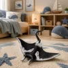 LEAN TOYS Stingray kummist kujuke, veniv, realistlik ookeanikala 13cm