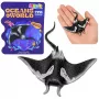 LEAN TOYS Stingray kummist kujuke, veniv, realistlik ookeanikala 13cm