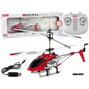 LEAN TOYS SYMA S107H 2.4G RC helikopter punane