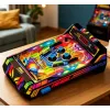 LEAN TOYS Lauapealne Flipper - Elektrooniline Flipperimäng LED-punktiloenduri, helide ja vilkuvate tuledega - mitmevärviline, 1 mängija, vanusele 6+