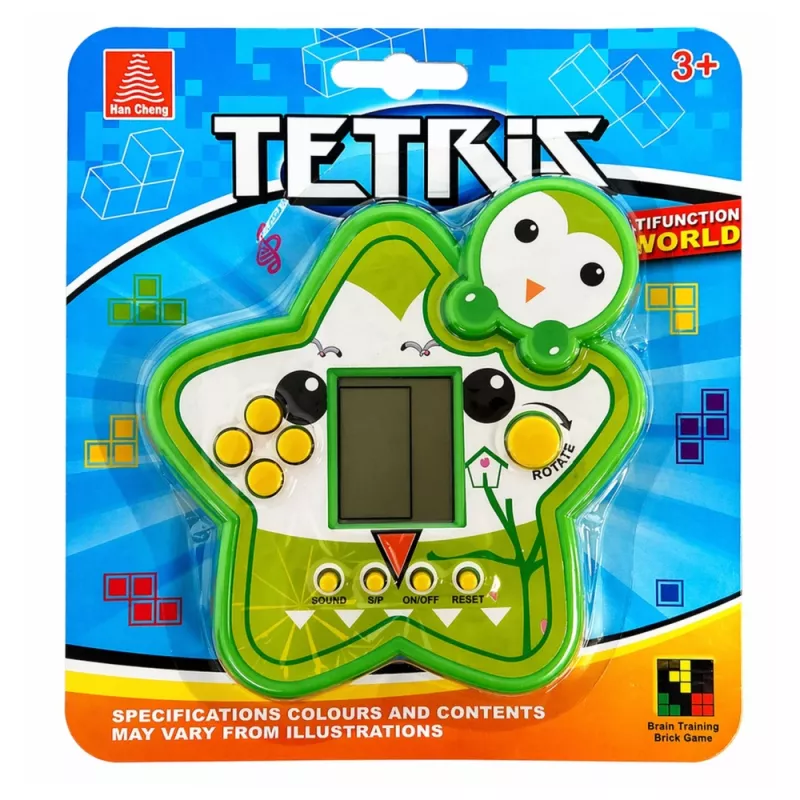 LEAN TOYS Tetris Star Electronic Game - Green