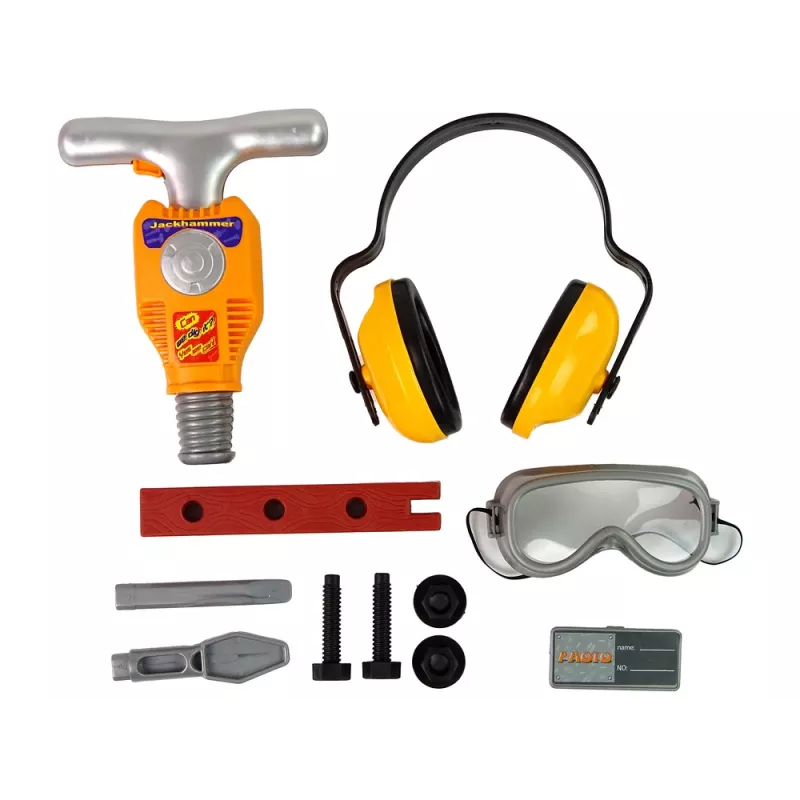 LEAN TOYS Tööriistakomplekt Väikesele Ehitajale – Jackhammer