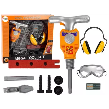 LEAN TOYS Tööriistakomplekt Väikesele Ehitajale – Jackhammer