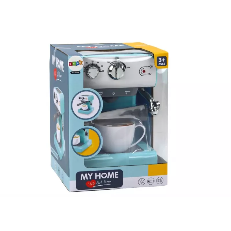 LEAN TOYS Mängukohvimasin Kodumasinad Vesi Aur Türkiis