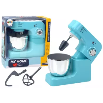 LEAN TOYS Mänguplanetaarne köögirobot 3 vahetatava otsikuga, türkiissinine