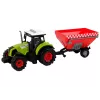 LEAN TOYS Tractor Farm Detachable Grain Trailer Sound Green