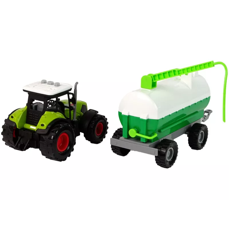 LEAN TOYS Traktor lastele haagise ja paakautoga Farm