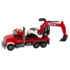 LEAN TOYS Veok koos ekskavaatoriga Traktor Ekskavaator Heli ja Valgusega
