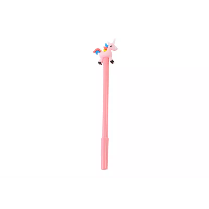 LEAN TOYS Unicorn pastapliiats musta korgiga, täitevärv segatud valge-roosa, 0,5 mm