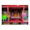 LEAN TOYS Villa suur nukumaja 6 tuba mööbli tarvikud 128 tk