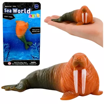 LEAN TOYS Morsk Kummikujuke Venitatav Realistlik Mereimetaja 13 cm