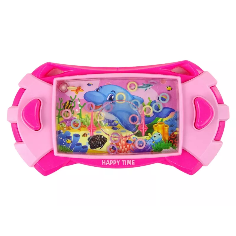 LEAN TOYS Water Dolphin Arcade Game Console Pink