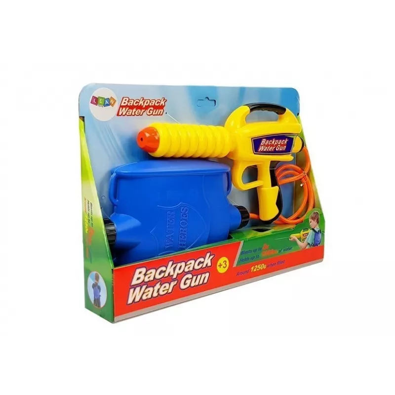 LEAN TOYS Veepüstol 1080 ml paagiga Kollane-Sinine