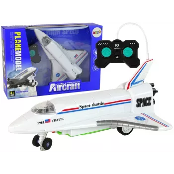 LEAN TOYS Valge Kaugjuhitav F-16 Hävituslennuk (2.4 GHz, RTF)