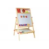 LEAN TOYS Puidust tahvel koos aabitsa, kella, numbrite ja magnetiga